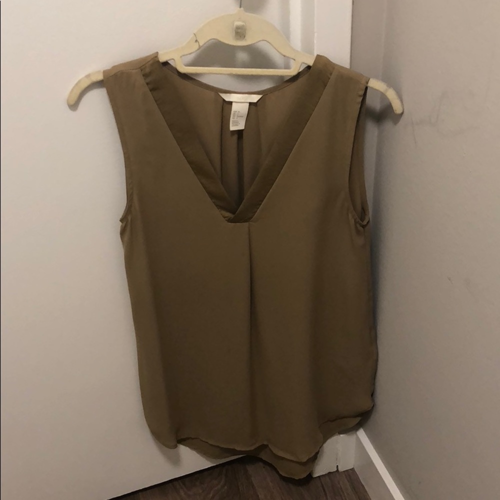 H&M Olive Green Tank Blouse